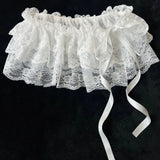 2026 Korean Ins Unique Lace Layered Gauze Skirts Lace Trim A-Line Short Cloth Mini Waist Skirts Harajuku Girl's White Skirts Y2K