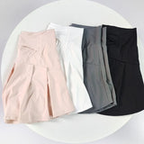 Women's High Waisted Cooling Ice Silk Skort - Quick-Dry, Anti-Exposure, Side Pockets, UV Protection for Yoga Running Fitness