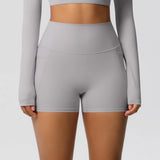 Women Sports Short With PocketedYoga Legging Shorts Squat Proof High Waist Fitness Tight Shorts Quick Drying Cycling Workout Gym