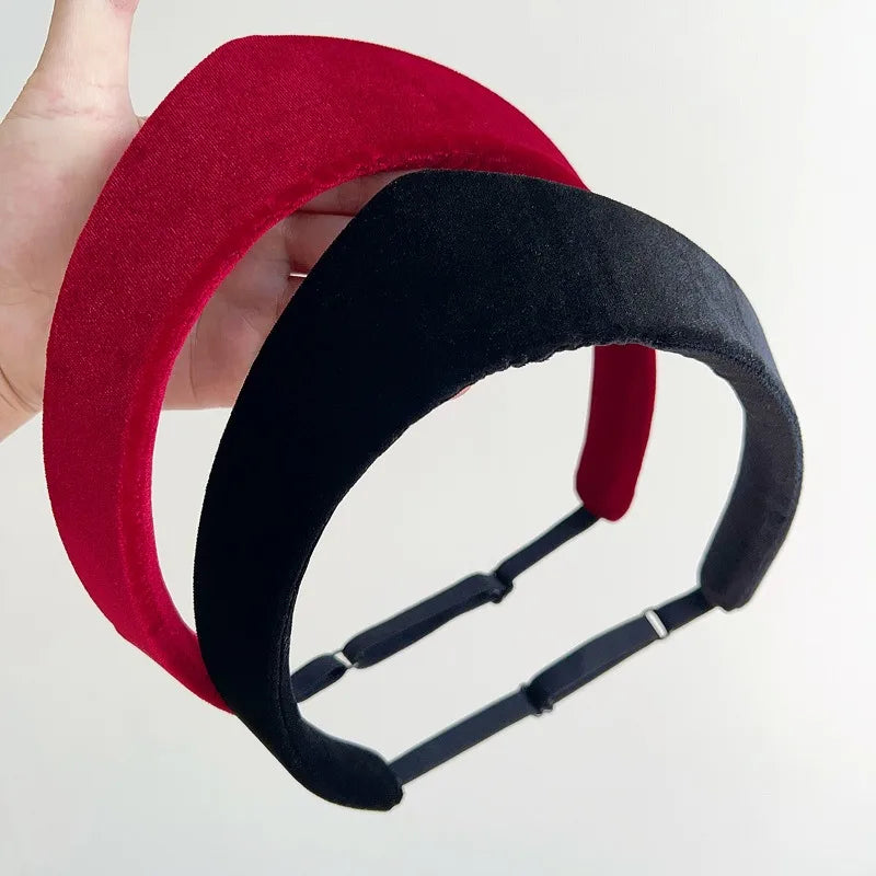2026 Velvet Women Headband Smooth European and American Hairpin Headband Hair Hoop Lady Headwear