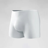 Men's 3D Molded Ice Silk Seamless Boxer Briefs, Extended Thin Sports Underwear for Summer