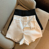 Women Shorts Mooyufon Black Shorts Women Harajuku Elegance High Waisted Shorts A Line Slim Casual Hot Girl Straight Pants Sexy