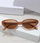2pcs Retro Small Cat Eye Sunglasses for Women Men Rivet Design Fashion Triangle Sun Glasses Cute Style Multi Color Eyeglasses