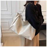 Women Tote Bag Fashion Underarm Pouch Large Capacity Soft Pu Leather Shoulder Bag Retro Crossbody Bag Casual Portable BucketBags