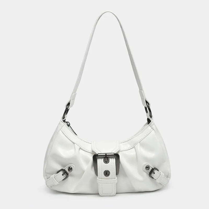 2024 spring hot selling Maillard style retro style small bag spicy girl Y2K wasteland style vintage leather shoulder armpit bag