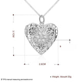 925 Sterling Silver Photo Frame Pendant Necklace 18/20/22/24 Inch Snake Chain For Woman Charm Wedding Fashion Jewelry