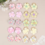 10Pcs/Set New Baby Girl Cute Colorful Flower Hair Bands Ponytail Holder Chilren Soft Scrunchies Rubber Kids Hair Accessories