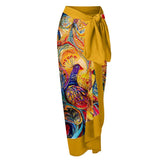 2026 New Sexy Print Retro Swimwear Beach Dress Cover Up Long Skirts Skirt Party Outfits Swimsuit Beachwear