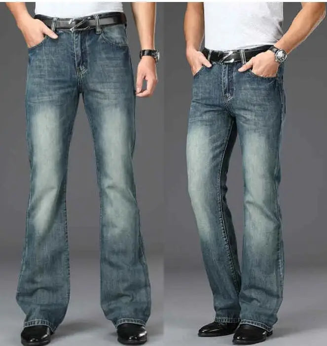 Men's Flared Jeans Loose Men Big-Leg Jeans Men Flared Pants Boot Cut Leg Designer Classic Jeans Multiple Styles Size 28-40