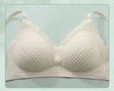 New Top Lace Seamless Women's Underwear Small Chest Gathered Non-slip No Steel Ring Sexy Sling Beautiful Back Bra Thin Section