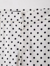 HH Woman Autumn Long Sleeves Turtleneck Zipper With Pockets Drawstring Casual Coats Women Fashion Polka Dot Printed Jacket