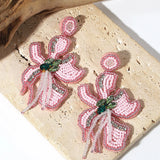 AENSOA Bohemian Starfish Lobster Conch Seed Bead Drop Earrings for Women Handmade Ocean Animal Earrings Summer Beach Jewelry