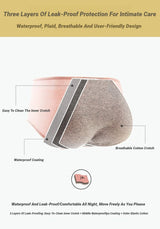 4Pcs Women'S Menstrual Panties High Waist Cotton Briefs Lingerie Physiological Pants Leak Proof Underwear Ladies Period Panty