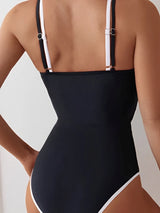 2026 Sexy Strappy Swimsuit One Piece Black Swimwear Female Solid Bathers Bathing Swimming Swim Suit Beachwear