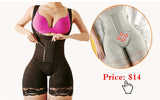 GUUDIA Ribbed Tummy Jumpsuit Daily Shaper Bodysuits Light Control Compress Tummy Control Open Crotch Shapewear Suits Open Crotch