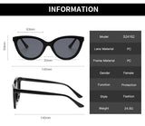 Large Frame Cat Eye Sunglasses Women New Retro Minimalist Style Gradient Sun Glasses High Quality Eyeglasses UV400