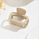 4pcs Women's Square Lightweight Hair Claw Clips Fashionable Elegant Hair Accessories Suitable for Hair Styling Makeup