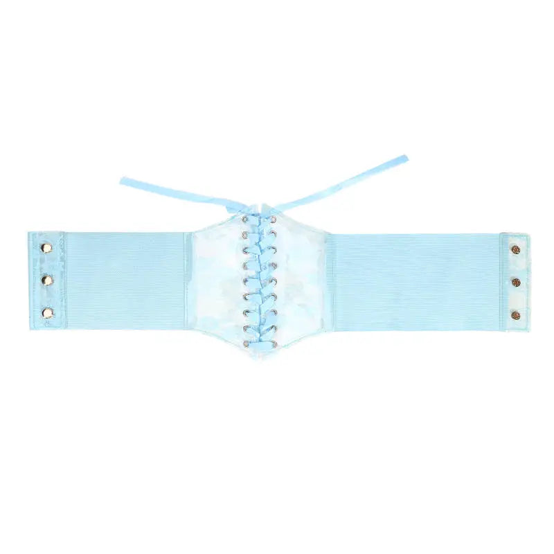 Fashion Women Waist Corset Flower Embroidery Elastic Waistband Black White Red Pink Wide Lace Slimming Body Belts Cummerbunds