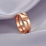 Skyrim Stainless Steel Ring for Men Women Black Minimalist Casual Finger Rings 2025 Couple Jewelry Wedding Gift for Lover