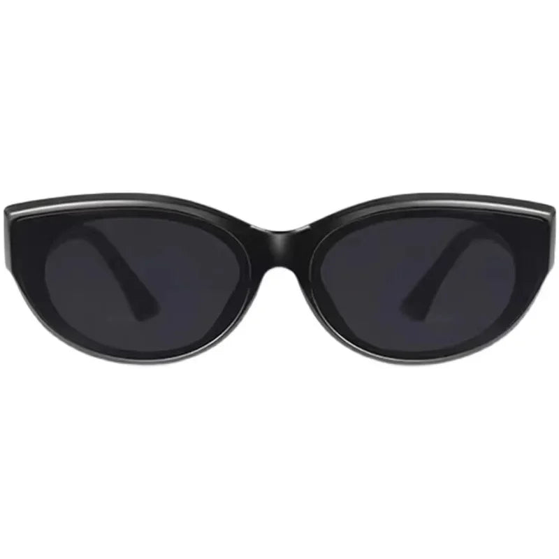 Vintage Cat Eye Sunglasses for Women Elliptic Square Oval Fashion Shades Trendy Female Outdoor Eyewear