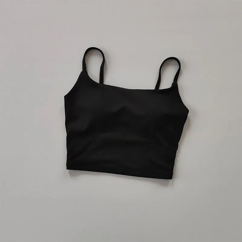 High-end Sports Bra Gym Camisole Fixed Pad Push-up Sports Underwear Women's Strapless Beauty Back Training Fitness Bra Yoga Bra