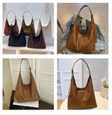 HOMEFISH New Tote bag hand bill of lading shoulder women's bag retro simple large bag Tote bag