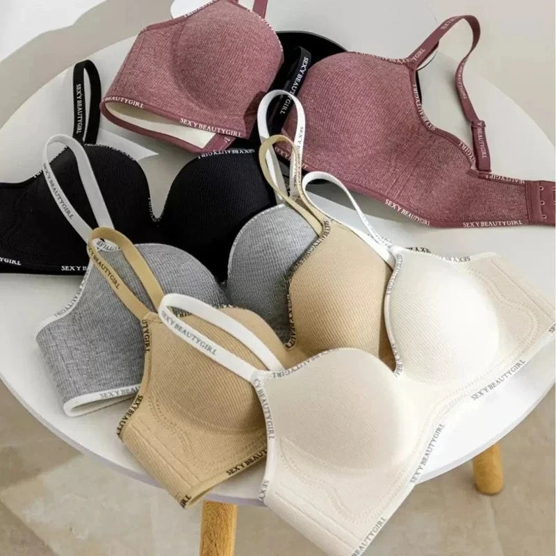 Wireless Push Up Bra for Small Chest A-C Cup Seamless 3D Pads Anti-Sagging Bralette No Trace Underwear