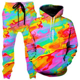 Colorful Abstract Mandala 3D Print Hoodies Pants Set Men's Sweatshirts Sweatpants Two Piece Suits Outdoor Tracksuit Man Clothing