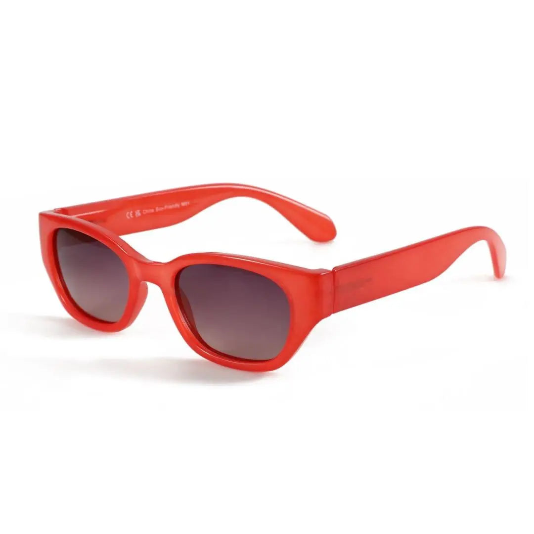 ZENOTTIC Cat Eye Narrow Retro Sunglasses for Women Polarized UV400 Sun Glasses for Small Face Trendy Shades