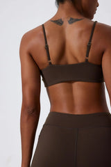 New Summer Women's Push-Up Sports Bra Breathable Soft Yoga Workout Top Backless Fitness Crop Gym Underwear Woman’s Crop Top