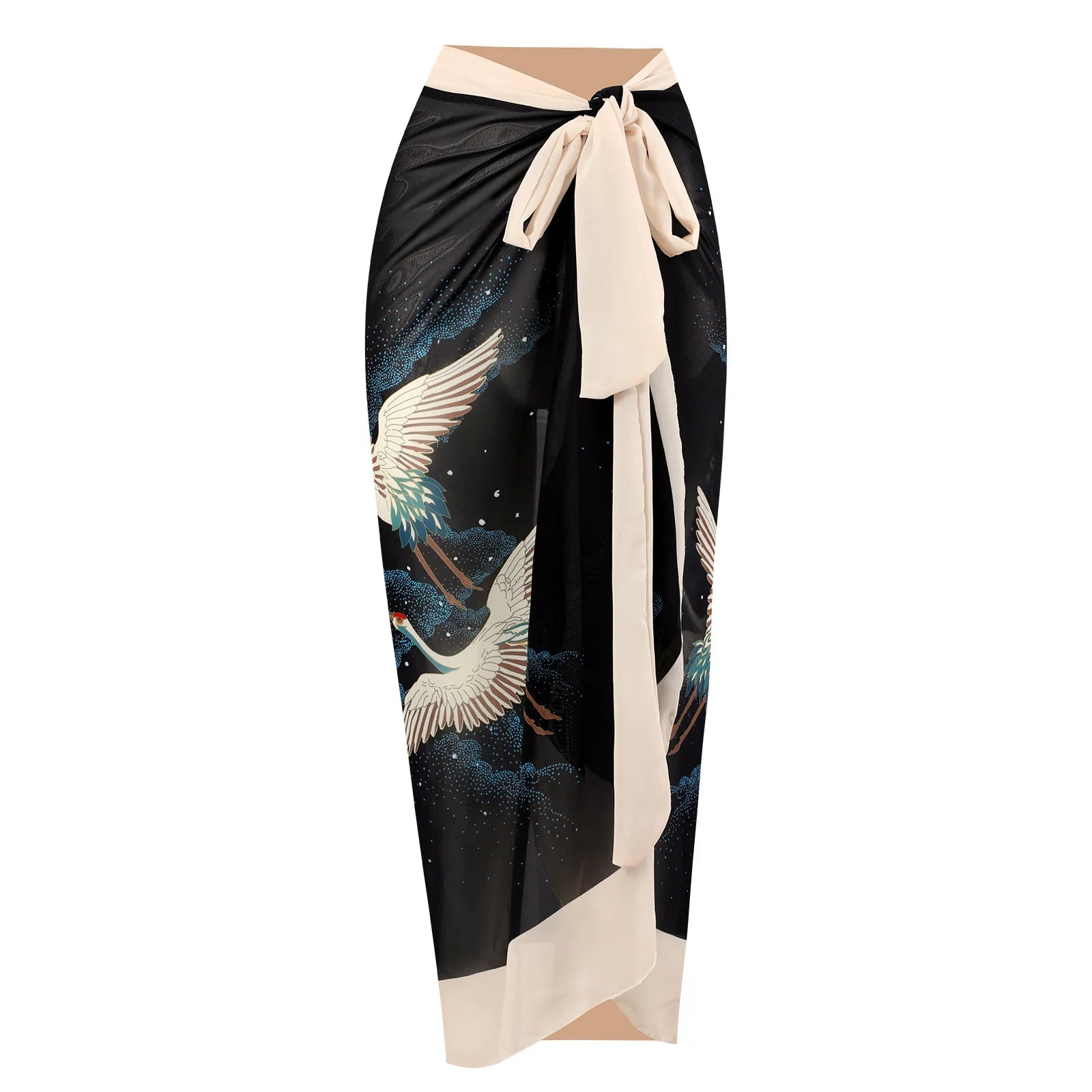 2026 New Sexy Print Retro Swimwear Beach Dress Cover Up Long Skirts Skirt Party Outfits Swimsuit Beachwear