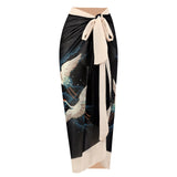 2026 New Sexy Print Retro Swimwear Beach Dress Cover Up Long Skirts Skirt Party Outfits Swimsuit Beachwear