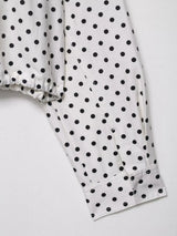 HH Woman Autumn Long Sleeves Turtleneck Zipper With Pockets Drawstring Casual Coats Women Fashion Polka Dot Printed Jacket