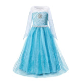 Girls Elsa Anna Dress Children Princess Carnival Dress Kids Jasmine Rapunzel Pageant Flower Disguise Birthday Cosplay Costume