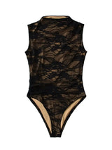 2025 Women's Summer Elegant Beige Black Sleeveless Lace Bodysuits Lady Luxury High Quality Street Bodycon Rompers Jumpsuits Tops