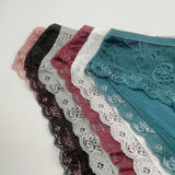5 PCS/SET New Arrival Low Rise Ladies Sexy Lace Panty Underpants Panties For Women Lingerie Cotton Briefs