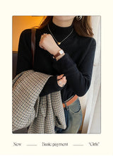 Women's Turtleneck Sweater Winter 2026 Retro with Velvet Lining Thickened Inner Wear Thermal Knitting Bottoming Shirt Pullovers