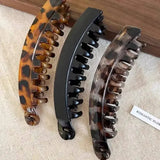 1/3 Pcs Tortoiseshell Banana Hair Clip Fish Shaped Hairpin Women Hairgrips Twist Clamp Ponytail Barrettes Hair Accessories Set M