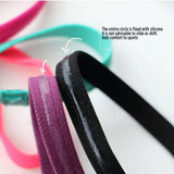 3pcs Elastic Absorbent Sweat Bands Solid Thicken Non-Slip Sports Outdoor Headbands Hair Accessories Running Exercise