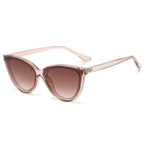 Large Frame Cat Eye Sunglasses Women New Retro Minimalist Style Gradient Sun Glasses High Quality Eyeglasses UV400
