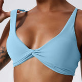 New Summer Women's Push-Up Sports Bra Breathable Soft Yoga Workout Top Backless Fitness Crop Gym Underwear Woman’s Crop Top