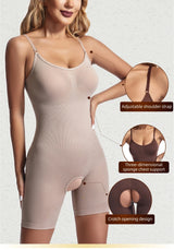 Women Seamless Bodysuit Compression Open Crotch Shapewear Push Up Belly Tightening Corset Slimming Butt Lifter Full Body Shaper