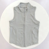 Zip Up Training Vest, Sleeveless Quick Dry Top for Gym, Running & Yoga, Casual Outer Wear