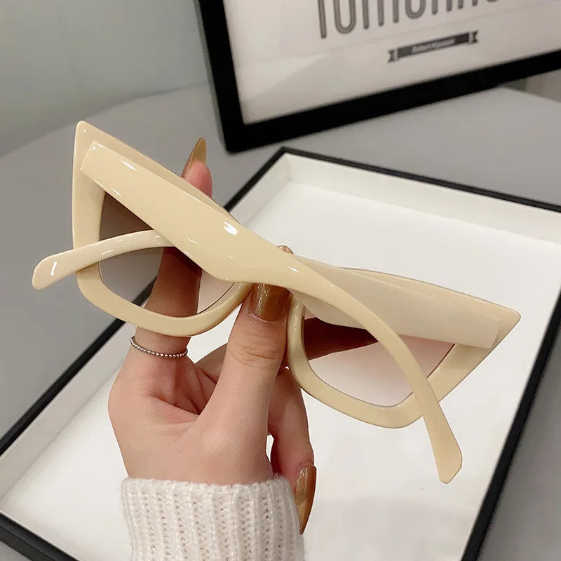 Big Frame Vintage Square Sunglasses Women Men Cat Eye Sun Glasses Eye Glasses Goggle Square Male Female Rectangle Sunglasses ﻿