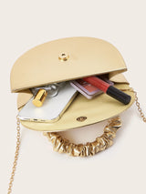 Beautiful and shiny pleated clutches and evening bags, bridal wedding clutches are suitable for attending banquets and parties.