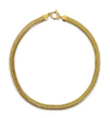 Stainless Steel Vintage Textured Delicate Necklace
