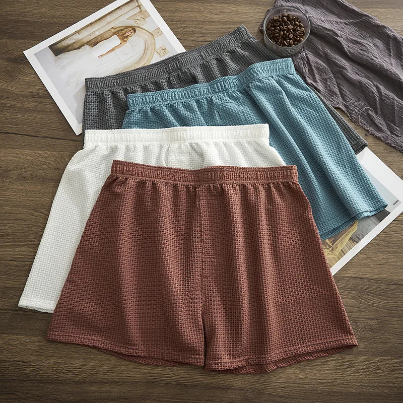 Mens Aro Pants Ice Silk Cool-Feeling Loose Breathable Boxer Briefs Men Seamless Boxer Shorts Male Underwear Man Pajama Pants
