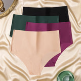 BZEL 3PCS/Set High Waist Women's Panties Fashion Lingerie Seamless Underwear Breathable Briefs Large Size Sports Cozy Underpants