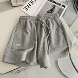 2026 Women's Comfortable Loose Wide-legged Drawstring A Pants Slim Waist Slim Fit Casual Home Versatile Sports Shorts New