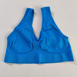 Women Sports Bra Without pad Sleep Brassiere Underwear sleep yoga sports bra vest Plus Size Top no sponge insert pad Bralette
